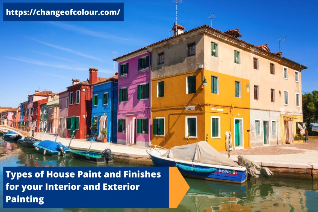 type of house paint and finishes