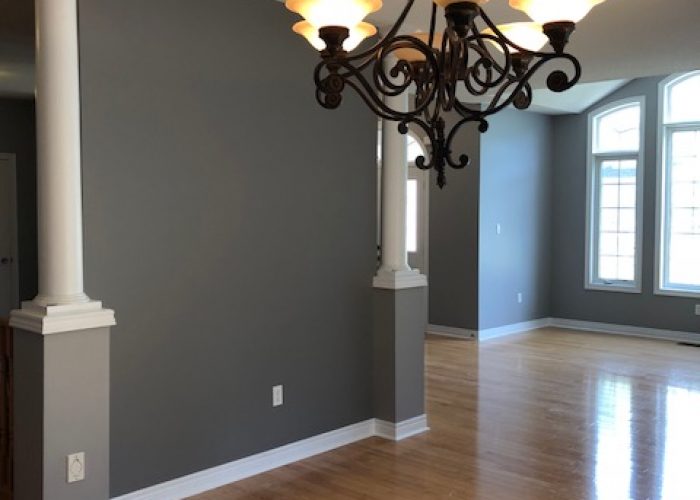 house interior painted with white and gray color